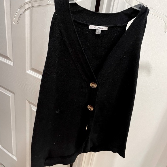 Villa Milano Black Sweater Tank Top - Picture 1 of 1